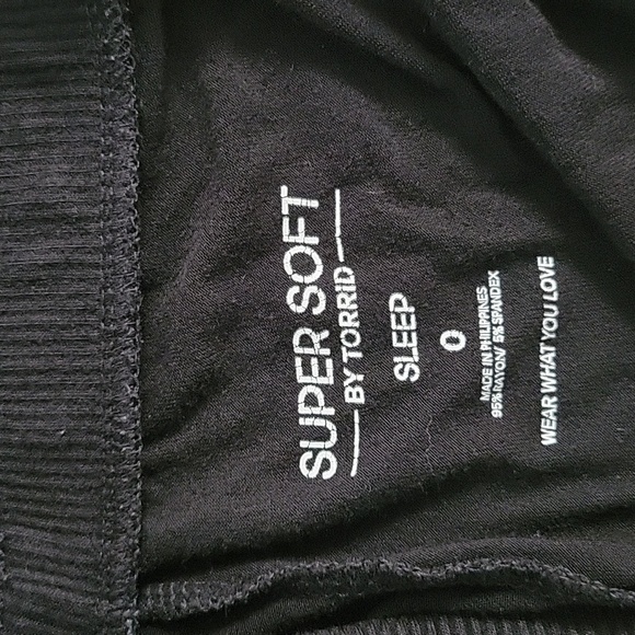 Torrid Black Super Soft Sleep Pants Size 0 - Picture 4 of 4